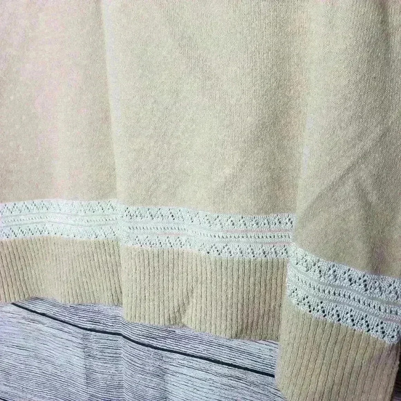 Axcess Liz Claiborne top tan and white size XL X-Large - Picture 3 of 7